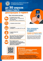 До 30 апреля предоставьте декларацию 3-НДФЛ